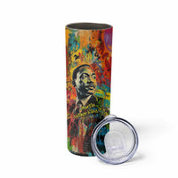 Martin Luther King Jr Skinny Tumbler Colorful Street Art Portrait Black History Graffiti Style - Wonder Print Shop