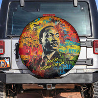 Martin Luther King Jr Spare Tire Cover Colorful Street Art Portrait Black History Graffiti Style - Wonder Print Shop