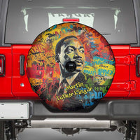 Martin Luther King Jr Spare Tire Cover Colorful Street Art Portrait Black History Graffiti Style - Wonder Print Shop