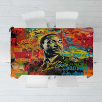 Martin Luther King Jr Tablecloth Colorful Street Art Portrait Black History Graffiti Style - Wonder Print Shop