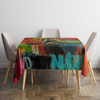 Martin Luther King Jr Tablecloth Colorful Street Art Portrait Black History Graffiti Style - Wonder Print Shop
