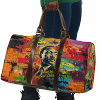 Martin Luther King Jr Travel Bag Colorful Street Art Portrait Black History Graffiti Style - Wonder Print Shop