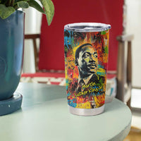 Martin Luther King Jr Tumbler Cup Colorful Street Art Portrait Black History Graffiti Style - Wonder Print Shop