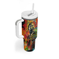 Martin Luther King Jr Tumbler With Handle Colorful Street Art Portrait Black History Graffiti Style - Wonder Print Shop