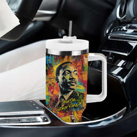 Martin Luther King Jr Tumbler With Handle Colorful Street Art Portrait Black History Graffiti Style - Wonder Print Shop