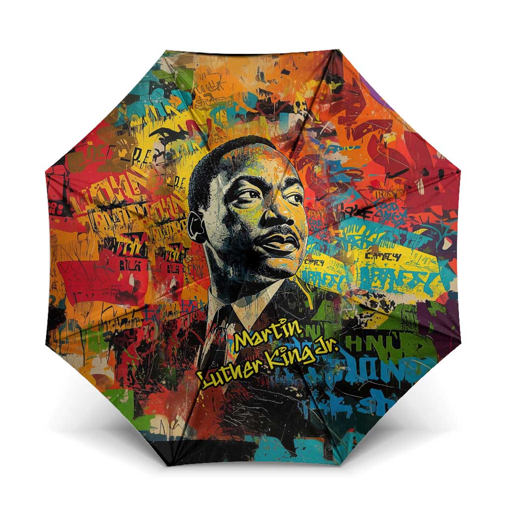 Martin Luther King Jr Umbrella Colorful Street Art Portrait Black History Graffiti Style - Wonder Print Shop