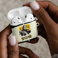 Martin Luther King Jr AirPods Case Black Lives Matter Street Art Portrait Civil Rights Tribute Bold Striped - Wonder Print Shop