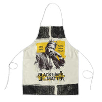 Martin Luther King Jr Apron Black Lives Matter Street Art Portrait Civil Rights Tribute Bold Striped - Wonder Print Shop