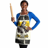 Martin Luther King Jr Apron Black Lives Matter Street Art Portrait Civil Rights Tribute Bold Striped - Wonder Print Shop