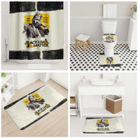 Martin Luther King Jr Bathroom Set Black Lives Matter Street Art Portrait Civil Rights Tribute Bold Striped - Wonder Print Shop