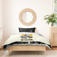 Martin Luther King Jr Bedding Set Black Lives Matter Street Art Portrait Civil Rights Tribute Bold Striped - Wonder Print Shop