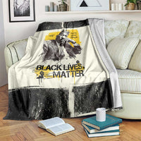 Martin Luther King Jr Blanket Black Lives Matter Street Art Portrait Civil Rights Tribute Bold Striped - Wonder Print Shop