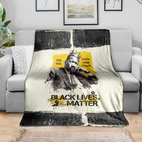 Martin Luther King Jr Blanket Black Lives Matter Street Art Portrait Civil Rights Tribute Bold Striped - Wonder Print Shop