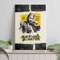 Martin Luther King Jr Canvas Wall Art Black Lives Matter Street Art Portrait Civil Rights Tribute Bold Striped - Wonder Print Shop