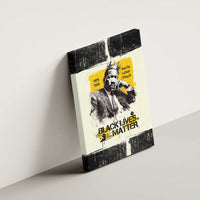 Martin Luther King Jr Canvas Wall Art Black Lives Matter Street Art Portrait Civil Rights Tribute Bold Striped - Wonder Print Shop