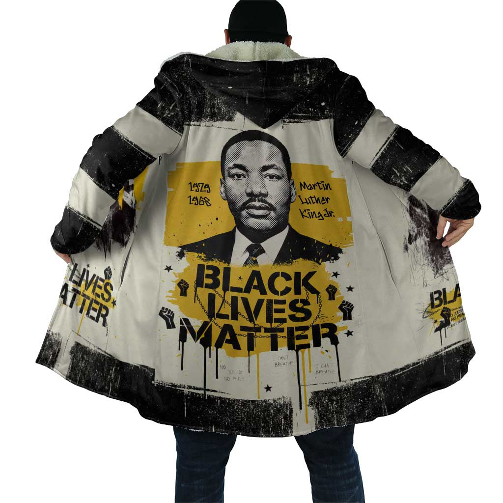 Martin Luther King Jr Cloak Black Lives Matter Street Art Portrait Civil Rights Tribute Bold Striped - Wonder Print Shop