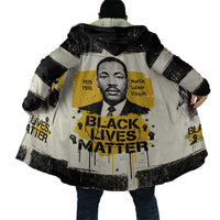 Martin Luther King Jr Cloak Black Lives Matter Street Art Portrait Civil Rights Tribute Bold Striped - Wonder Print Shop