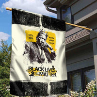 Martin Luther King Jr Garden Flag Black Lives Matter Street Art Portrait Civil Rights Tribute Bold Striped - Wonder Print Shop