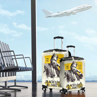 Martin Luther King Jr Luggage Cover Black Lives Matter Street Art Portrait Civil Rights Tribute Bold Striped - Wonder Print Shop