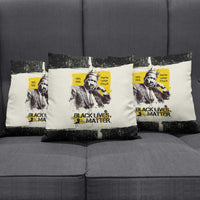 Martin Luther King Jr Pillow Cover Black Lives Matter Street Art Portrait Civil Rights Tribute Bold Striped - Wonder Print Shop