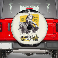 Martin Luther King Jr Spare Tire Cover Black Lives Matter Street Art Portrait Civil Rights Tribute Bold Striped - Wonder Print Shop