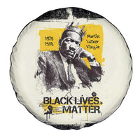 Martin Luther King Jr Spare Tire Cover Black Lives Matter Street Art Portrait Civil Rights Tribute Bold Striped - Wonder Print Shop
