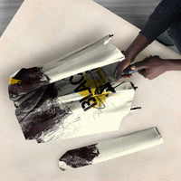 Martin Luther King Jr Umbrella Black Lives Matter Street Art Portrait Civil Rights Tribute Bold Striped - Wonder Print Shop