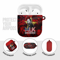 MLK Day AirPods Case Martin Luther King Jr Tribute American Flag Lettering - Wonder Print Shop