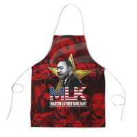 MLK Day Apron Martin Luther King Jr Tribute American Flag Lettering - Wonder Print Shop