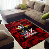 MLK Day Area Rug Martin Luther King Jr Tribute American Flag Lettering - Wonder Print Shop