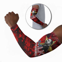 MLK Day Arm Sleeves Martin Luther King Jr Tribute American Flag Lettering - Wonder Print Shop