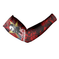 MLK Day Arm Sleeves Martin Luther King Jr Tribute American Flag Lettering - Wonder Print Shop