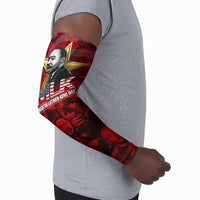 MLK Day Arm Sleeves Martin Luther King Jr Tribute American Flag Lettering - Wonder Print Shop