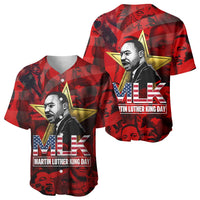 MLK Day Baseball Jersey Martin Luther King Jr Tribute American Flag Lettering TS04
