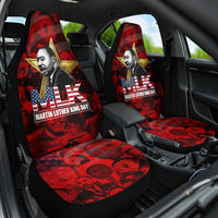 MLK Day Car Seat Cover Martin Luther King Jr Tribute American Flag Lettering - Wonder Print Shop