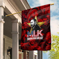MLK Day Garden Flag Martin Luther King Jr Tribute American Flag Lettering - Wonder Print Shop