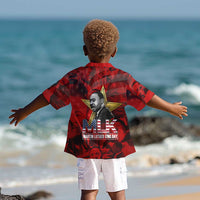 MLK Day Kid Hawaiian Shirt Martin Luther King Jr Tribute American Flag Lettering TS04