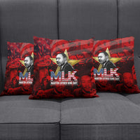 MLK Day Pillow Cover Martin Luther King Jr Tribute American Flag Lettering - Wonder Print Shop