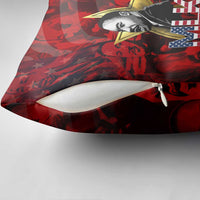 MLK Day Pillow Cover Martin Luther King Jr Tribute American Flag Lettering - Wonder Print Shop