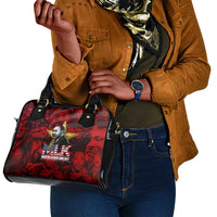 MLK Day Shoulder Handbag Martin Luther King Jr Tribute American Flag Lettering - Wonder Print Shop