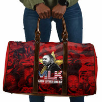 MLK Day Travel Bag Martin Luther King Jr Tribute American Flag Lettering - Wonder Print Shop