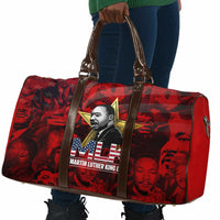 MLK Day Travel Bag Martin Luther King Jr Tribute American Flag Lettering - Wonder Print Shop