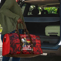 MLK Day Travel Bag Martin Luther King Jr Tribute American Flag Lettering - Wonder Print Shop