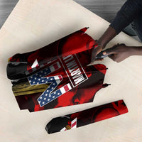 MLK Day Umbrella Martin Luther King Jr Tribute American Flag Lettering - Wonder Print Shop