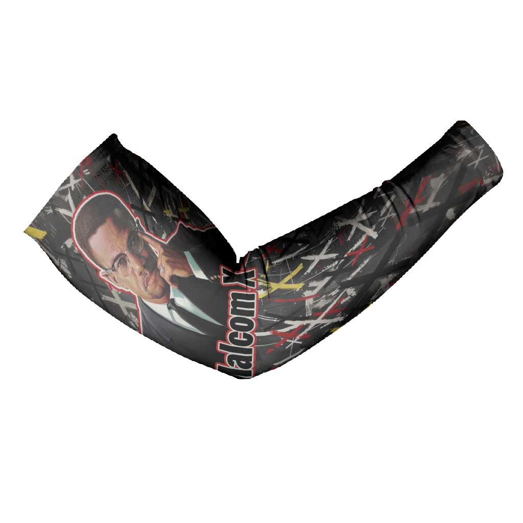 Malcolm X Arm Sleeves Street Art Style Portrait Quote The Future Belongs to Those Who Prepare Civil Rights Tribute - Wonder Print Shop