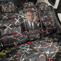 Malcolm X Back Car Seat Cover Street Art Style Portrait Quote The Future Belongs to Those Who Prepare Civil Rights Tribute - Wonder Print Shop