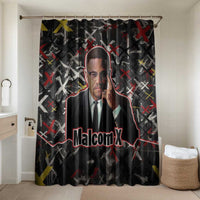 Malcolm X Bathroom Set Street Art Style Portrait Quote The Future Belongs to Those Who Prepare Civil Rights Tribute - Wonder Print Shop