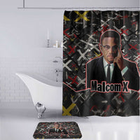 Malcolm X Bathroom Set Street Art Style Portrait Quote The Future Belongs to Those Who Prepare Civil Rights Tribute - Wonder Print Shop