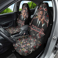 Malcolm X Car Seat Cover Street Art Style Portrait Quote The Future Belongs to Those Who Prepare Civil Rights Tribute - Wonder Print Shop
