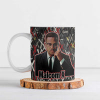 Malcolm X Ceramic Mug Street Art Style Portrait Quote The Future Belongs to Those Who Prepare Civil Rights Tribute - Wonder Print Shop